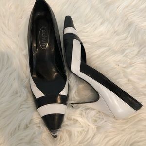 Black and White Pumps